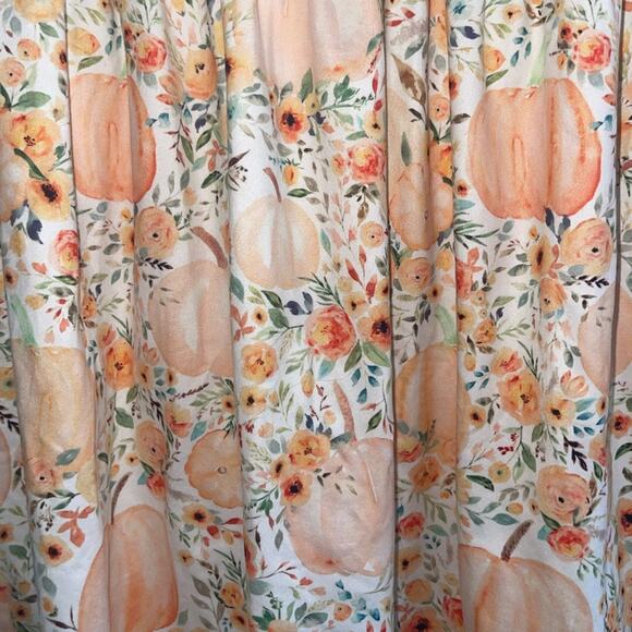 Girl's White Floral Pumpkin Dress - Size 7/8 Years - Picture 5 of 5